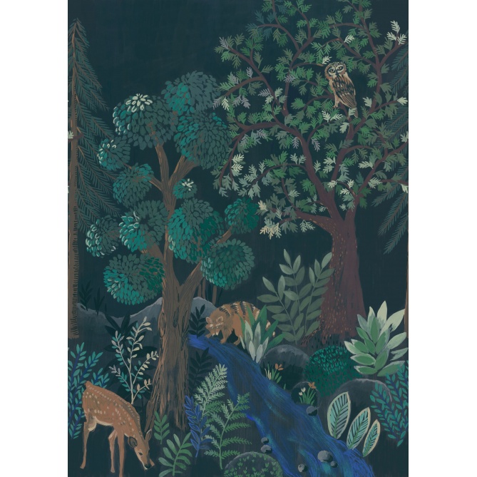 Mural Bosque nocturno - HUTALA  | MURAKE - 512098