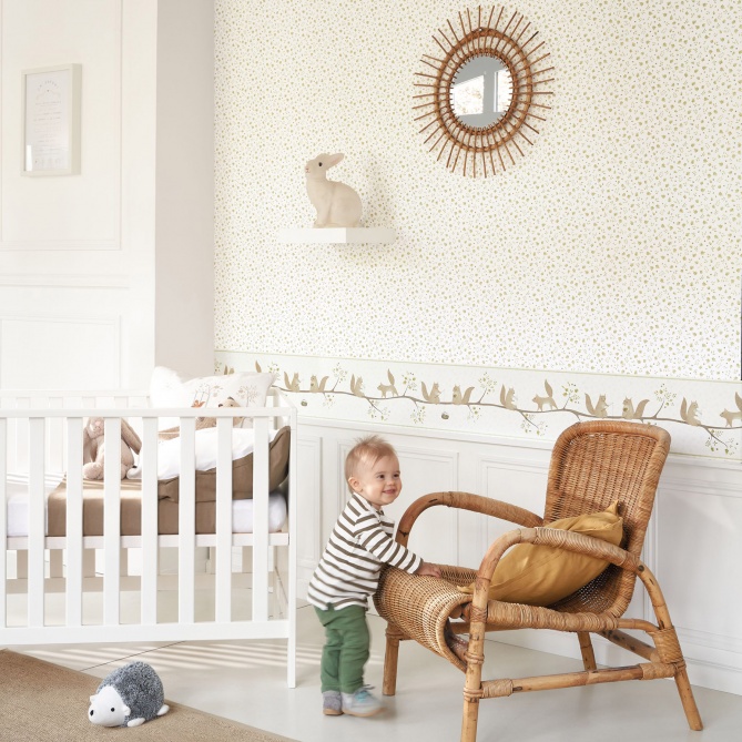 Papel Pintado Hojas y bellotas pequeñas - AKALA 02 | MURAKE - 57931