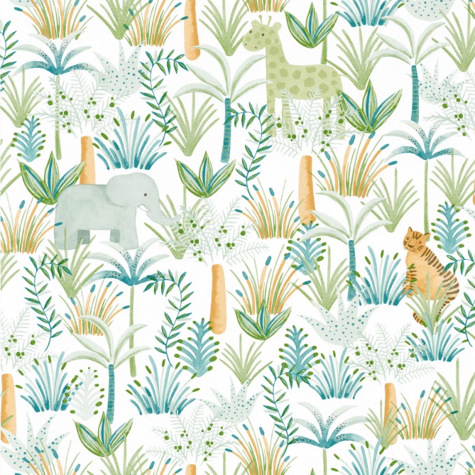Papel Pintado Animales jungla - DABBA 02 | MURAKE - 57933