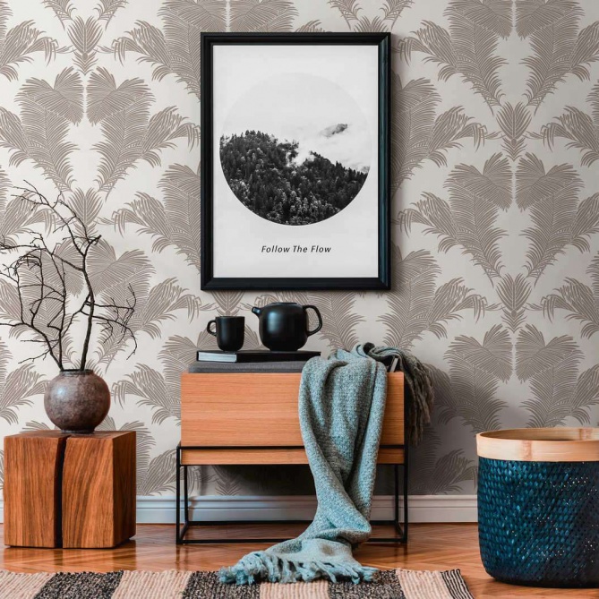 Papel Pintado Hoja de palmera - GAMBELA 02 | MURAKE - 156232