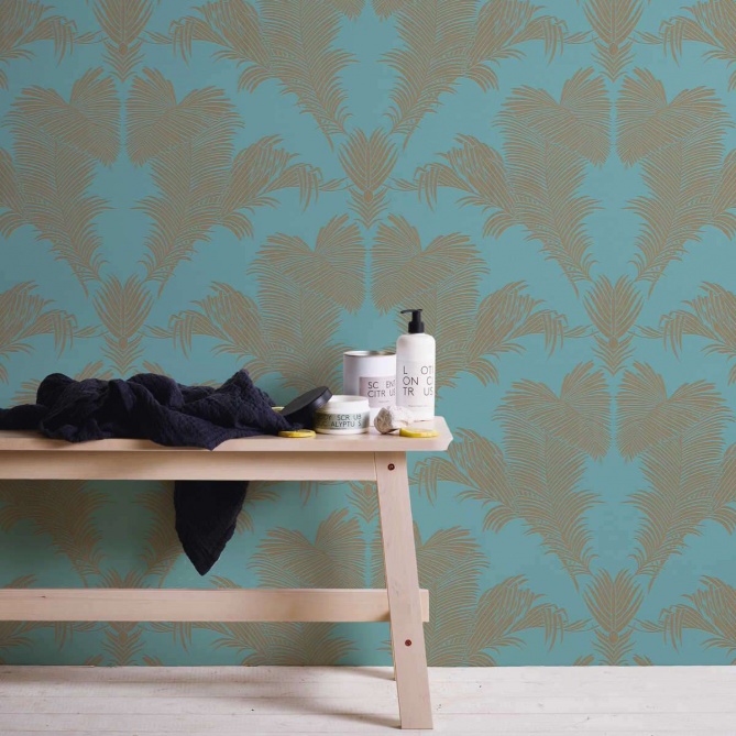 Papel Pintado Hoja de palmera - GAMBELA 04 | MURAKE - 156234