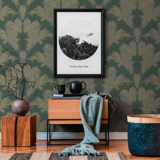 Papel Pintado Hoja de palmera - GAMBELA 05 | MURAKE - 156235