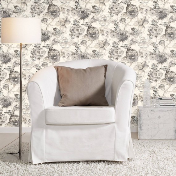 Papel Pintado FLORES VINTAGE L803S709 - 2