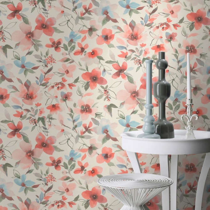 Papel Pintado Flores - RUFINA 01 | MURAKE - 423369