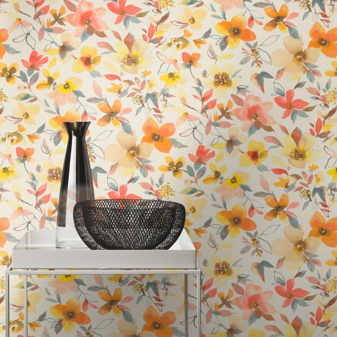 Papel Pintado Flores - RUFINA 04 | MURAKE - 423372