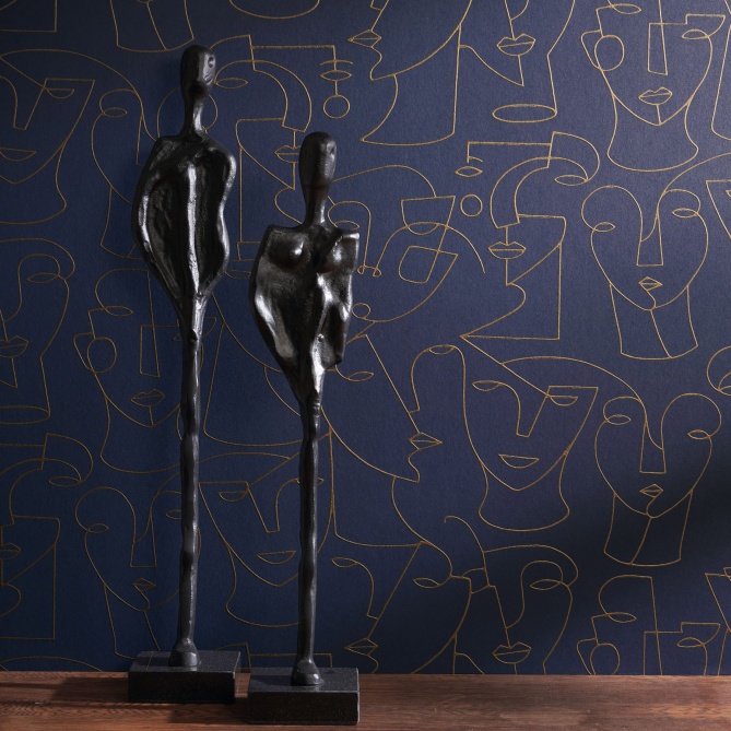 Papel Pintado Silueta caras - ANSIK 05 | MURAKE - 204915