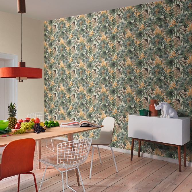 Papel Pintado Hojas de palma - KOUKA 01 | MURAKE - 988501