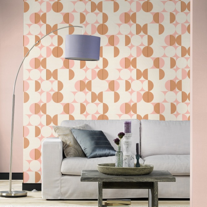 Papel Pintado Círculos Retro - COLDIZ 01 | MURAKE - 988321