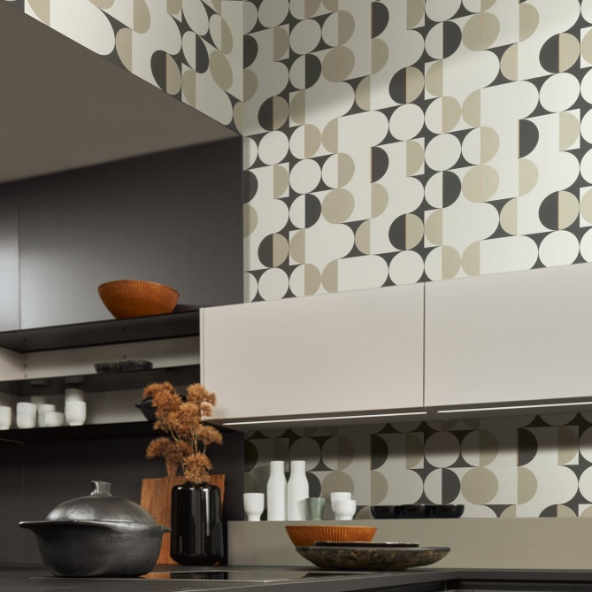 Papel Pintado Círculos Retro - COLDIZ 02 | MURAKE - 988322