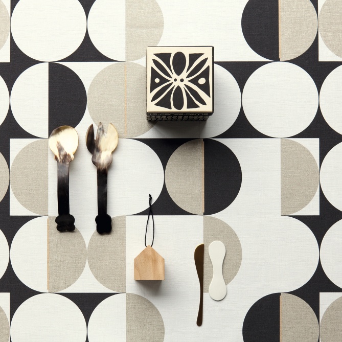 Papel Pintado Círculos Retro - COLDIZ 02 | MURAKE - 988322