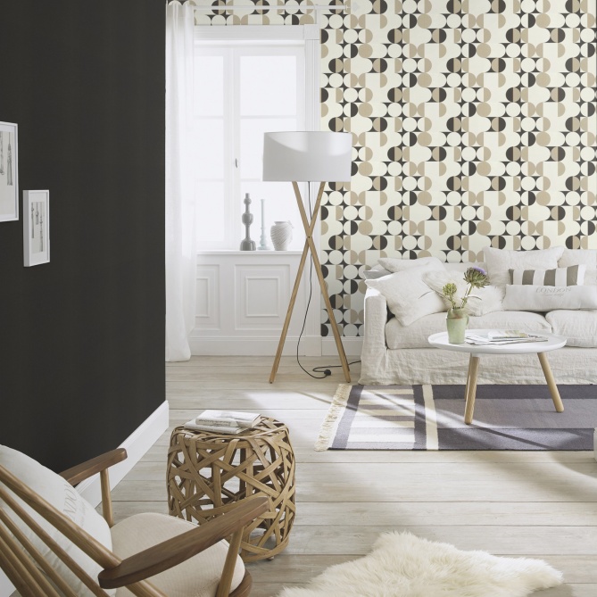 Papel Pintado Círculos Retro - COLDIZ 02 | MURAKE - 988322