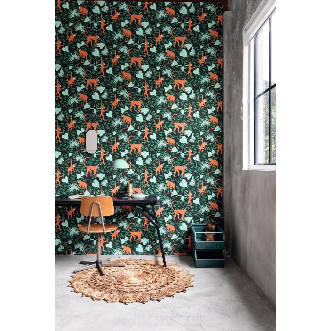 Papel Pintado Monos sobre hojas - JAMANOTA 02 | MURAKE - 988339