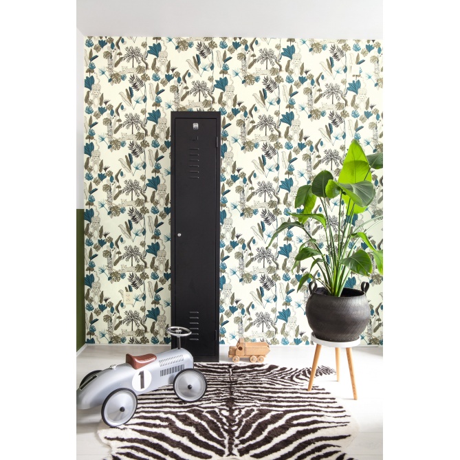 Papel Pintado Leopardos y hojas - CATIRI 02 | MURAKE - 988344