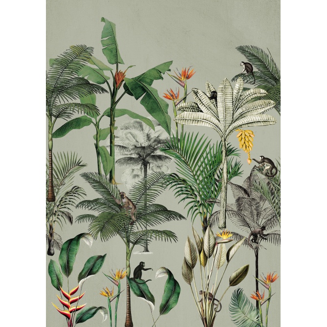 Mural Selva con monos - LOPINOT 03 | MURAKE - 88307