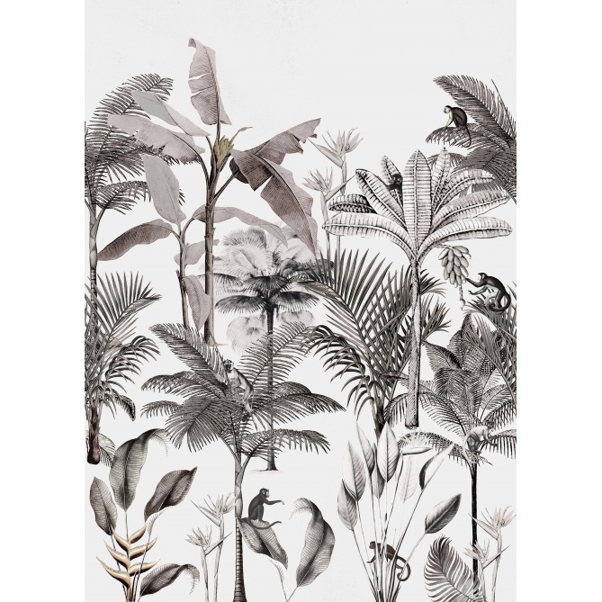 Mural Selva con monos - LOPINOT 02 | MURAKE - 88306