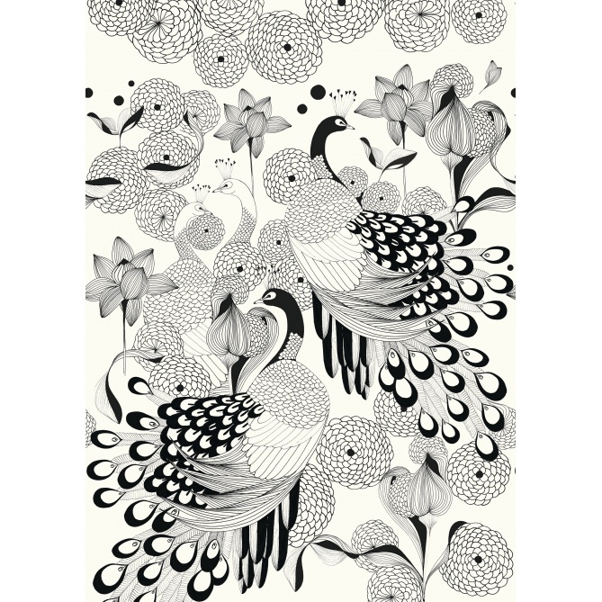 Mural Pavo real - BACOLET 03 | MURAKE - 88303