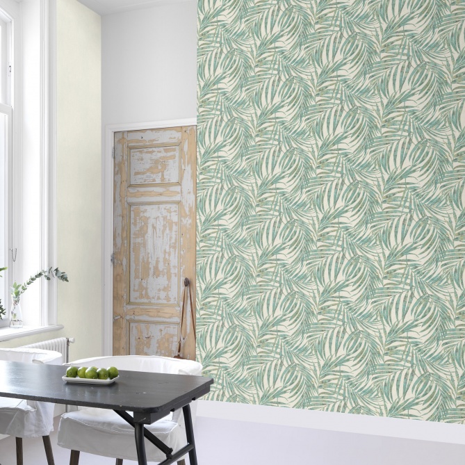 Papel Pintado Hojas de Palma - FRUNZA 04 | MURAKE - 988586