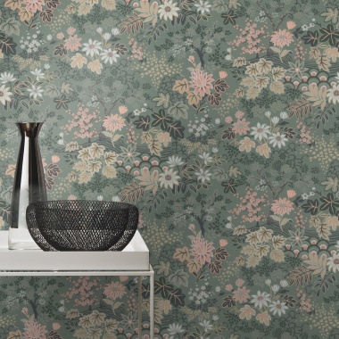 Papel Pintado Hojas otoñales - AMELIA 01 | MURAKE - 991406