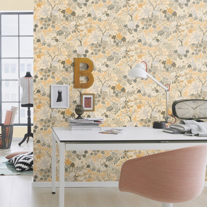 Papel Pintado Hojas otoñales - AMELIA 03 | MURAKE - 991408