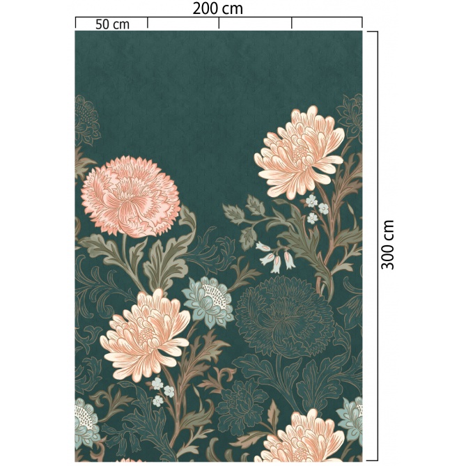 Mural Flores Grandes - OCEOLA 01 | MURAKE - 991451