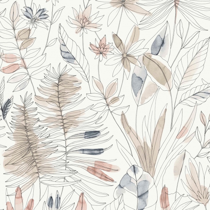 Papel Pintado Hojas - KIFFA 02 | MURAKE - 73502