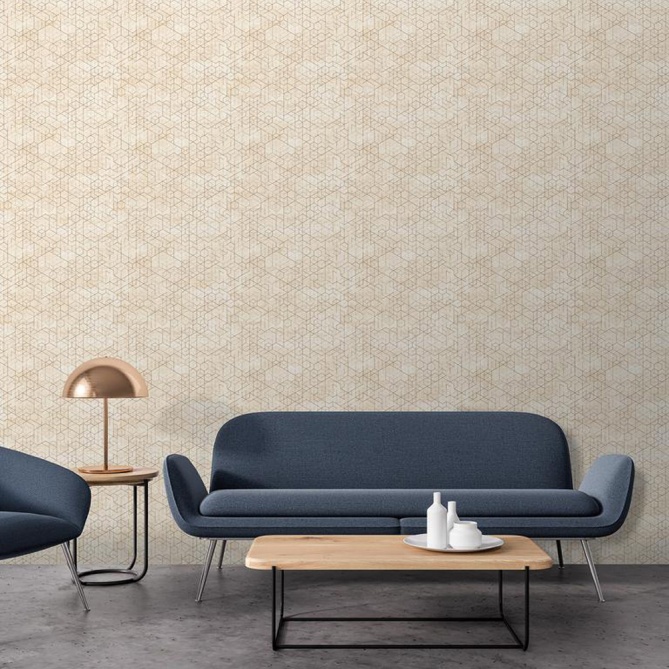 Papel Pintado Trama de cubos 3D - ASMARA 01 | MURAKE - 73545