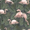 Papel Pintado Flamingos - GALAFIS  | MURAKE - 73571