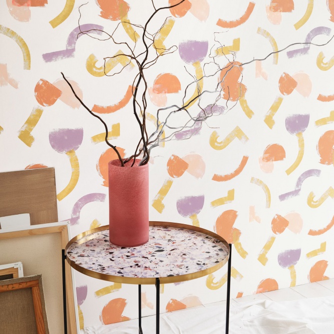 Papel Pintado Pinceladas abstractas - NOWRA 01 | MURAKE - 204951