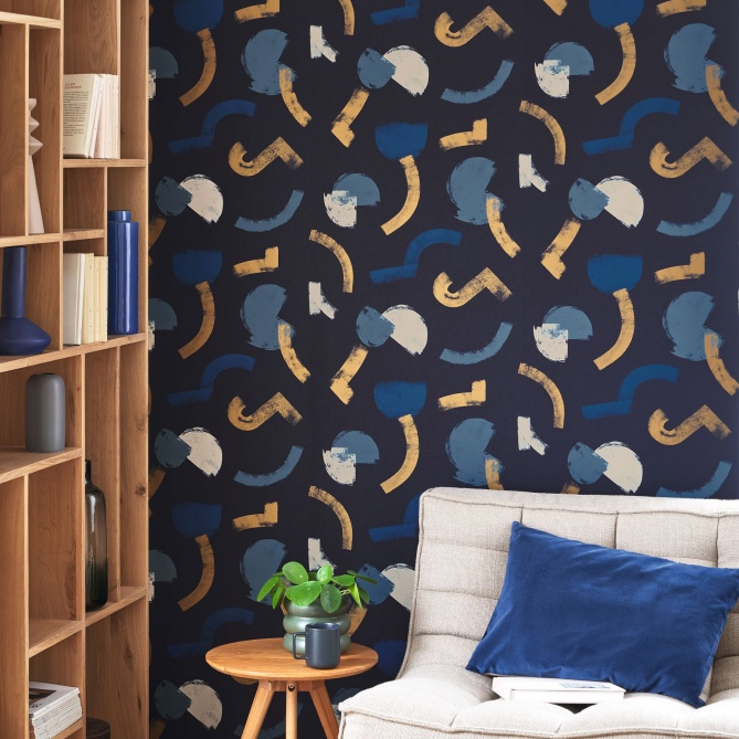 Papel Pintado Pinceladas abstractas - NOWRA 02 | MURAKE - 204952