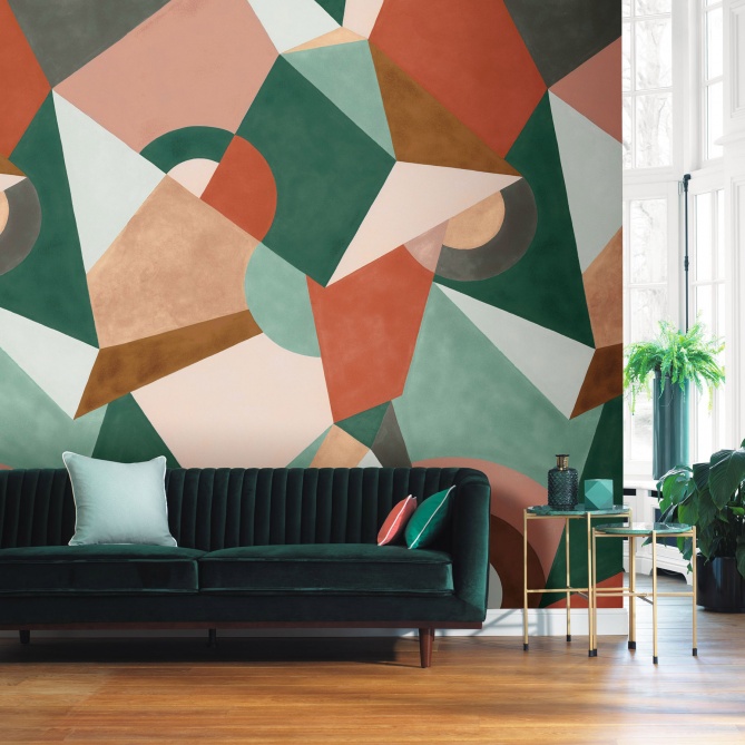 Mural Geométrico - BURNIE  | MURAKE - 204962