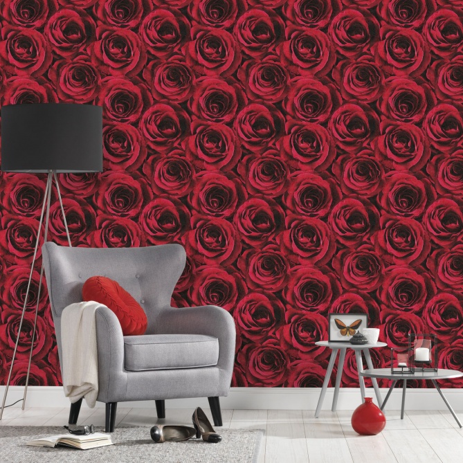 Papel Pintado Rosas - ROXET  | MURAKE - 541660