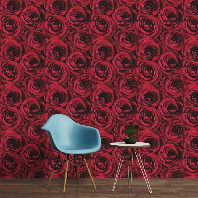 Papel Pintado Rosas - ROXET  | MURAKE - 541660