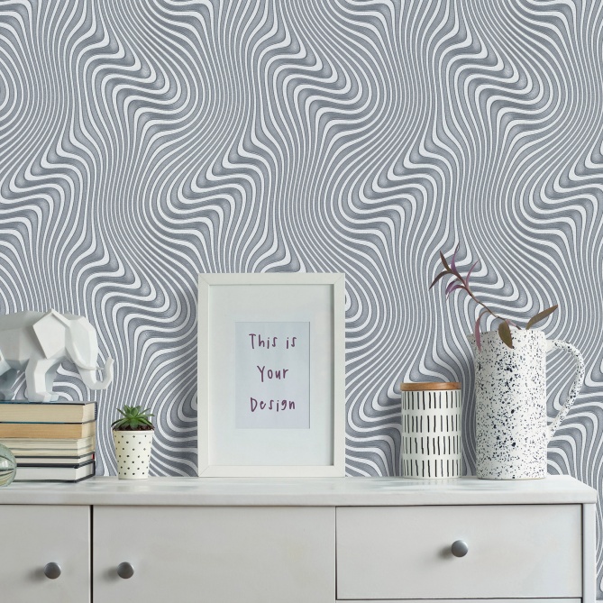 Papel Pintado Ondas - ZEIST 03 | MURAKE - 541013