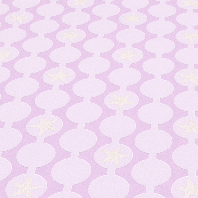 Papel Pintado Círculos con estrellas - KREGI 01 | MURAKE - 541321