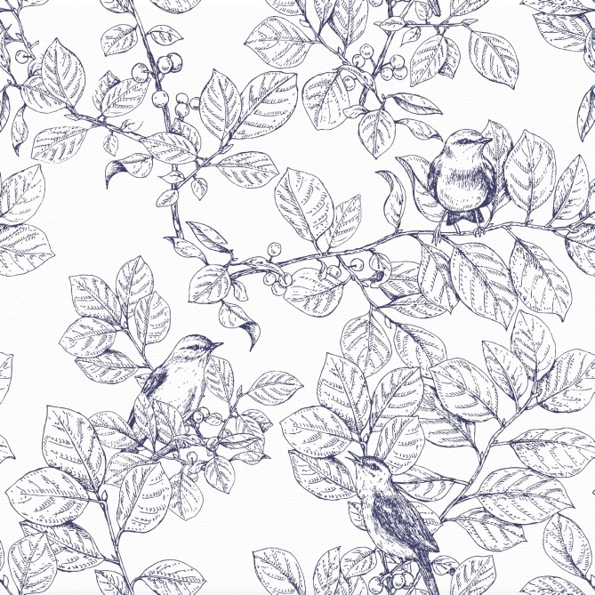 Papel Pintado Pájaros en ramas - ELOPIA 03 | MURAKE - 87533