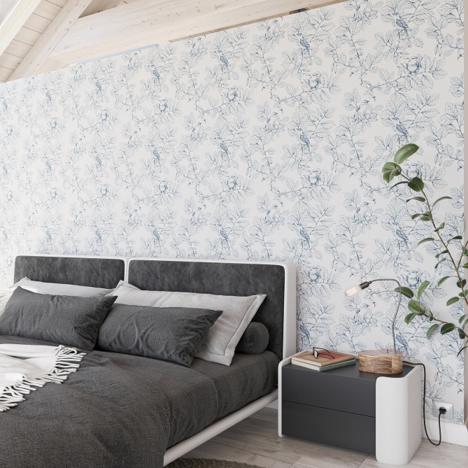 Papel Pintado Pájaros en ramas - ELOPIA 03 | MURAKE - 87533