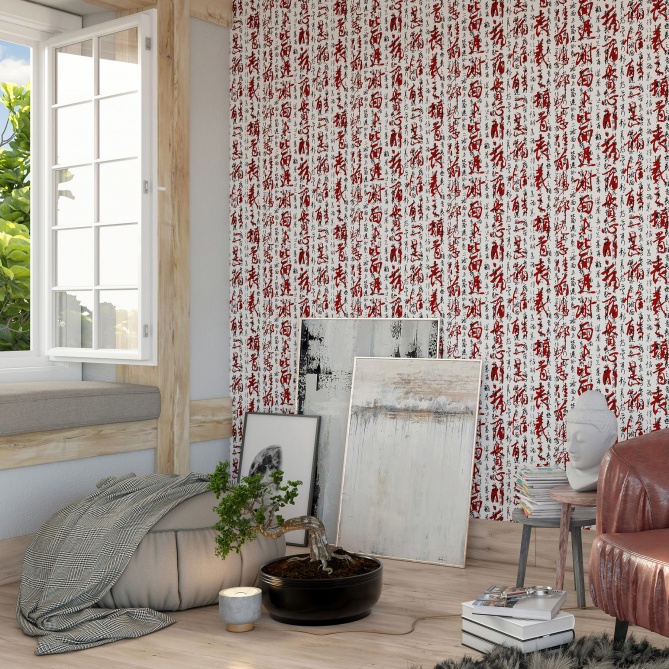 Papel Pintado Letras chinas - WUXI 02 | MURAKE - 87542