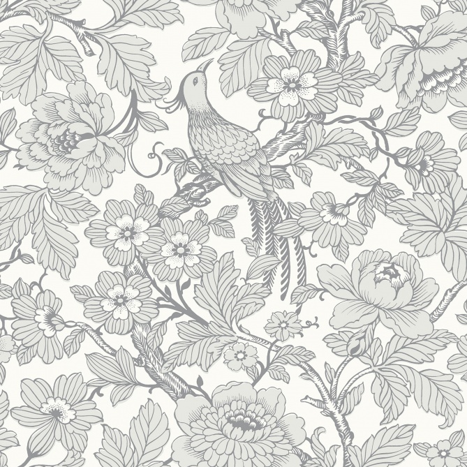 Papel Pintado Flores y pájaros - DESELLA 04 | MURAKE - 91114