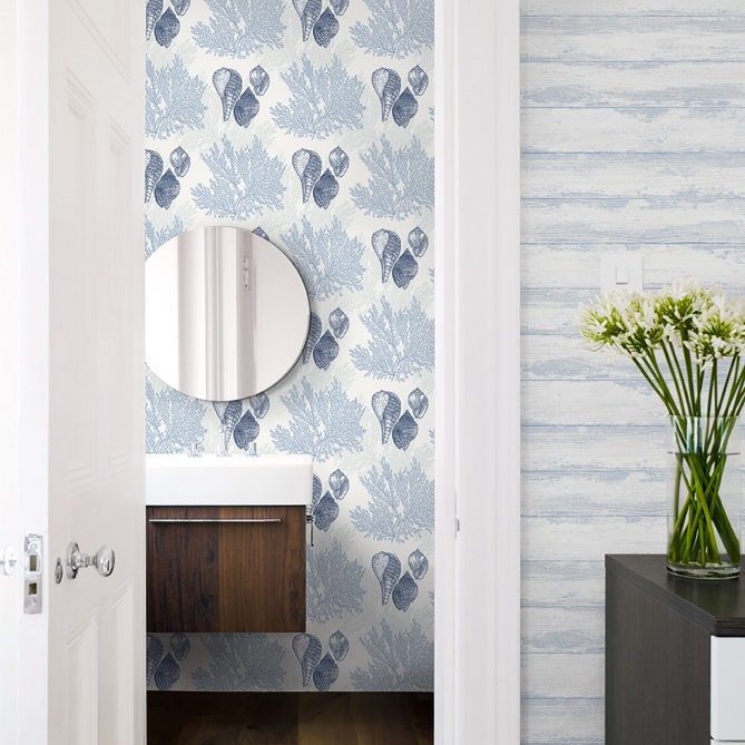 Papel Pintado Conchas y corales - AOSTA 02 | MURAKE - 91152