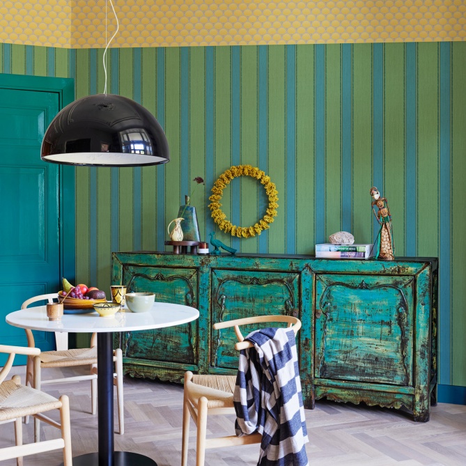 Papel Pintado Rayas Vintage - YALTA 03 | MURAKE - 45433