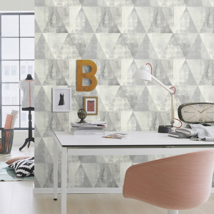 Papel Pintado Triángulos Vintage - OREBO 05 | MURAKE - 490145