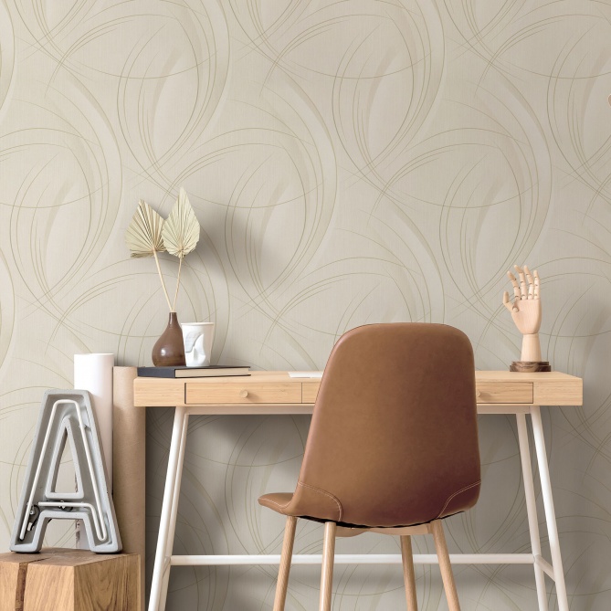 Papel Pintado Bucle curvas - NORCO 05 | MURAKE - 541065