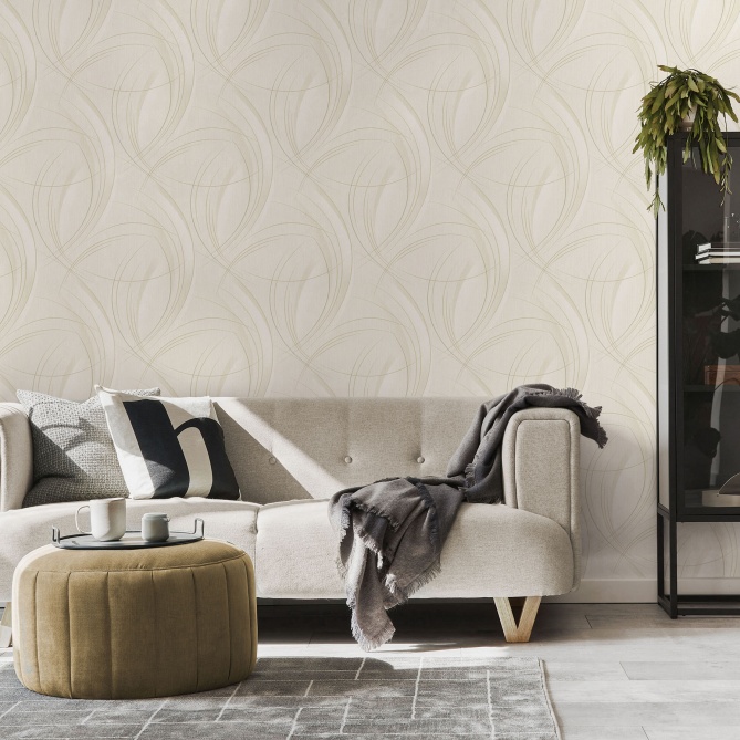 Papel Pintado Bucle curvas - NORCO 05 | MURAKE - 541065