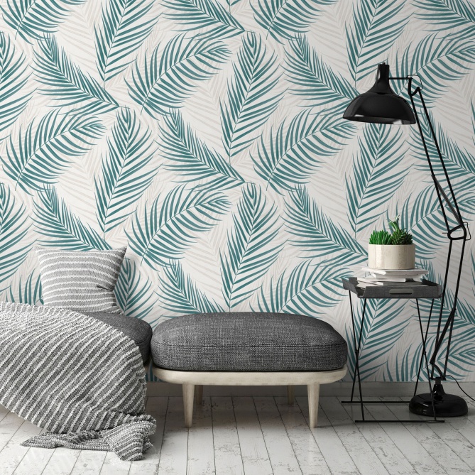 Papel Pintado Hojas de palma - RAMONA 02 | MURAKE - 541092