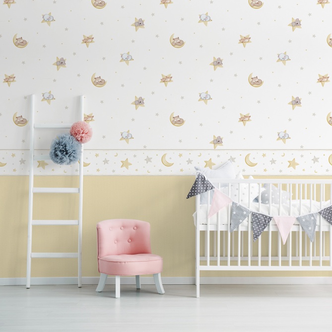 Papel Pintado Animales y estrellas - DUZLAR 03 | MURAKE - 991593