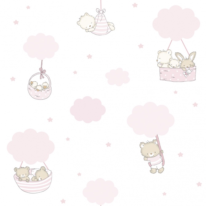 Papel Pintado Ositos y nubes - ORSA 02 | MURAKE - 991612