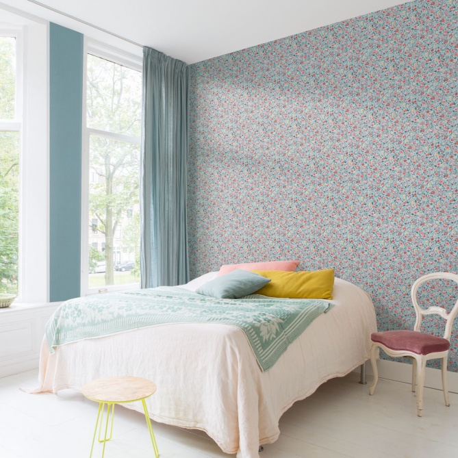 Papel Pintado Flores y hojas campestres - FARGO 01 | MURAKE - 991516