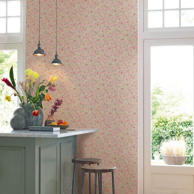 Papel Pintado Flores y hojas campestres - FARGO 04 | MURAKE - 991519