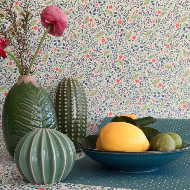 Papel Pintado Flores y hojas - INOLA 01 | MURAKE - 991526