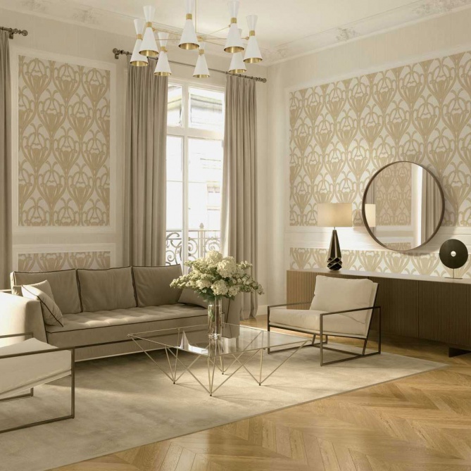 Papel Pintado Adorno clásico - EMMEN 01 | MURAKE - 980061